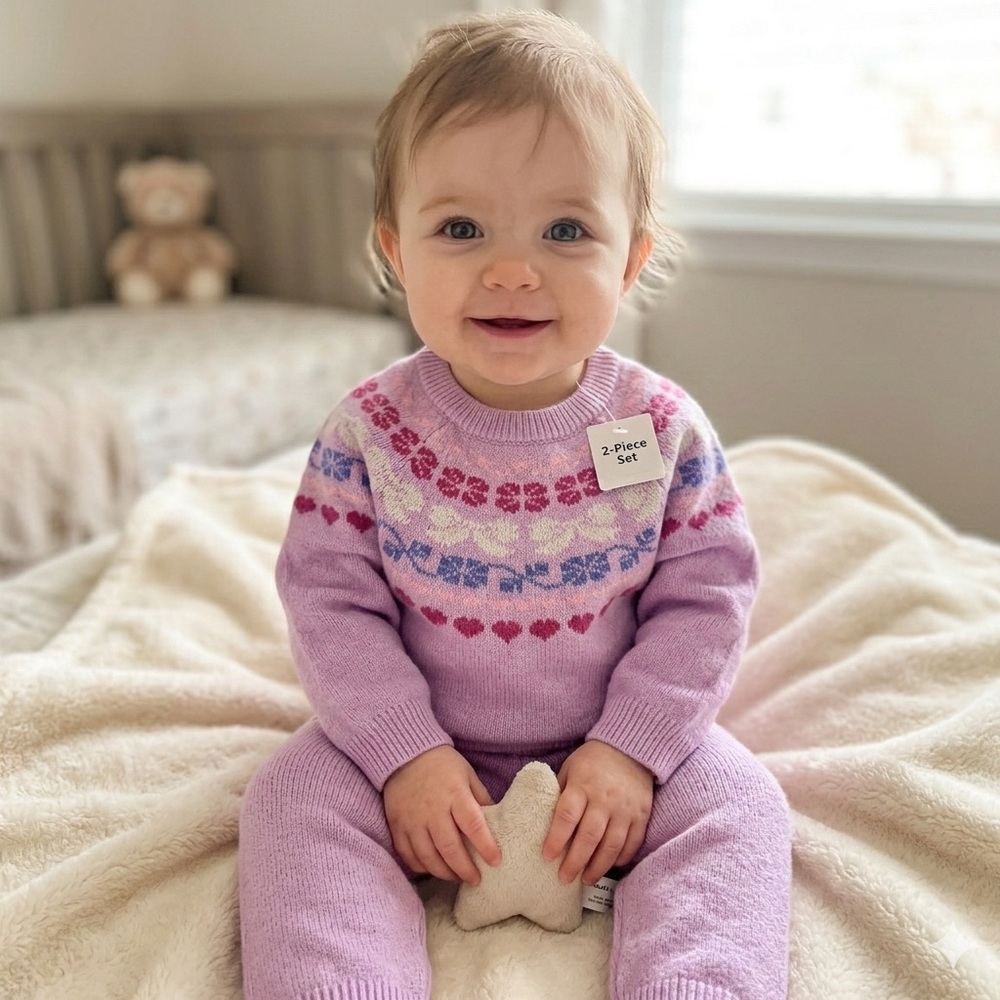 Old Navy Purple Kids Matching Set